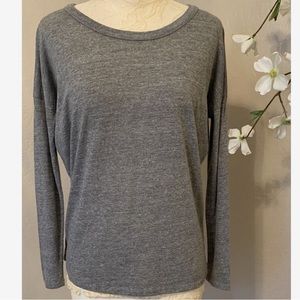 CHASER-NWT- medium grey cut out back light long sleeve